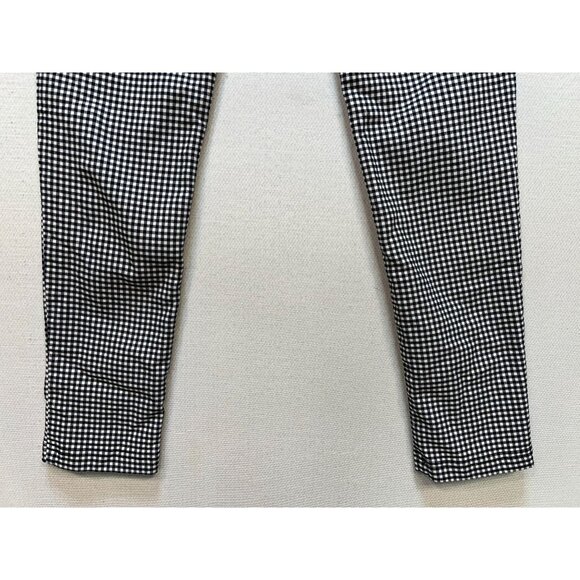 Calvin Klein Womens Casual Skinny Pants Pleated Front Size 4 Black White Gingham - Picture 11 of 12